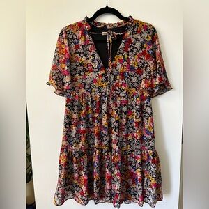 BCBGeneration Floral Multicolor mini Dress